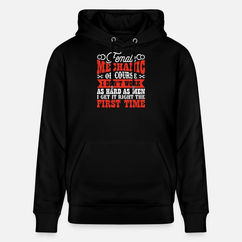 Mechaniker Mechatroniker Schrauber Geschenk - Stanley/Stella Unisex Bio-Hoodie CRUISER  - Schwarz
