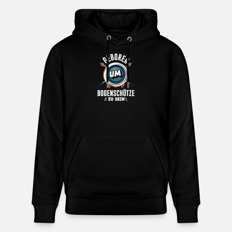 Ich gehe Bogenschießen - Stanley/Stella Unisex Bio-Hoodie CRUISER  - Schwarz