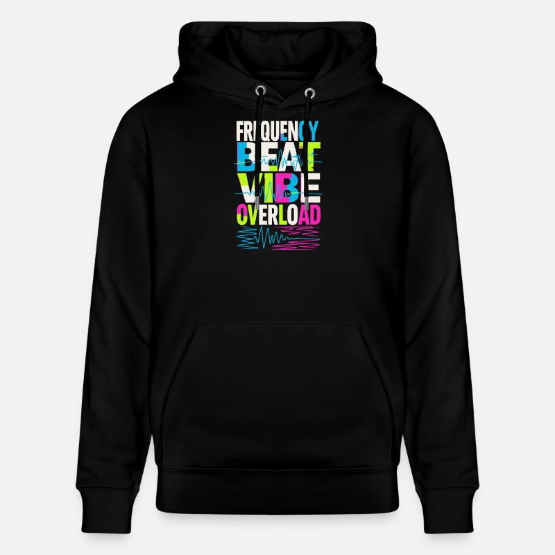 Frequency Beat Vibe Overload Design - Stanley/Stella Unisex Bio-Hoodie CRUISER  - Schwarz