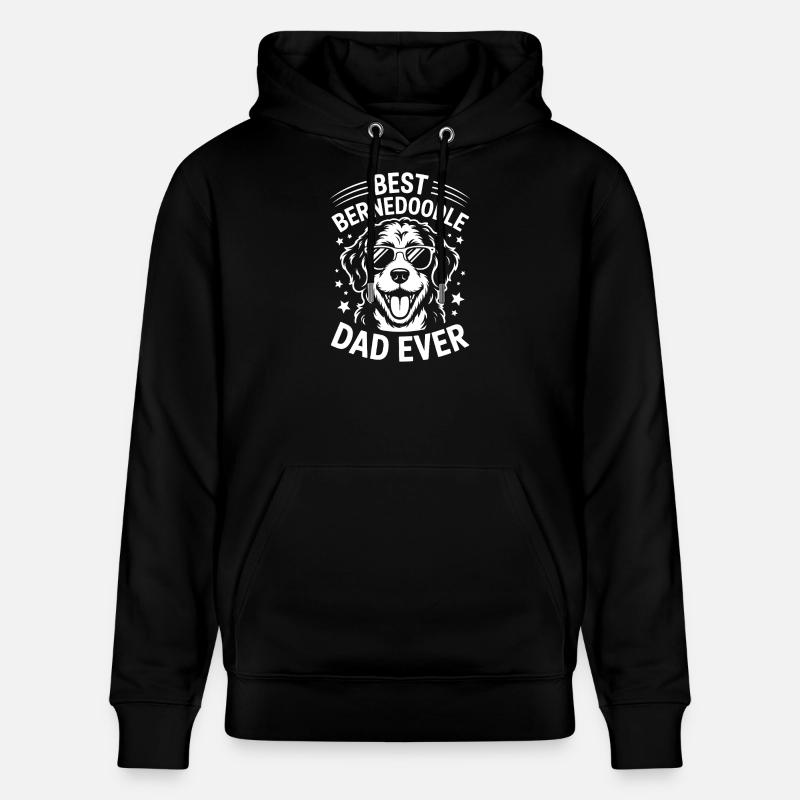 Bernedoodle Spruch Papa Witz Bernedoodle Geschenk - Stanley/Stella Unisex Bio-Hoodie CRUISER - Schwarz
