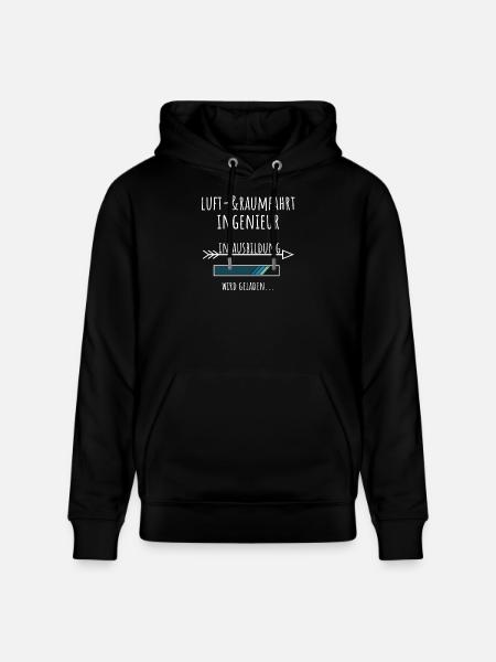 Luft- & Raumfahrtingenieur Student Ausbildung - Stanley/Stella Unisex Bio-Hoodie CRUISER - Schwarz