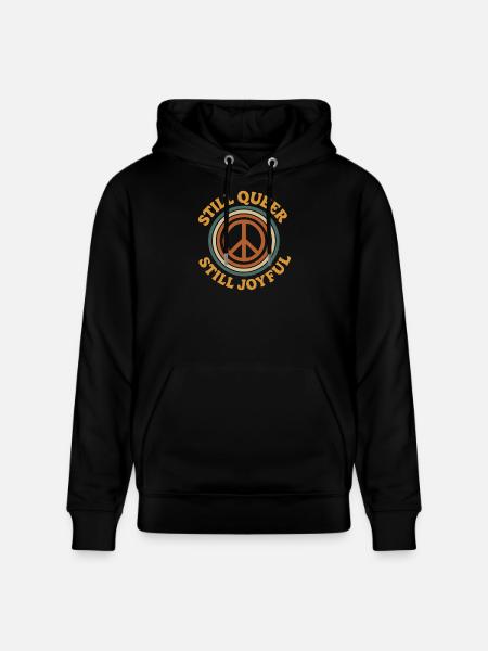 Groovy Pride Retro Égalité Queer Histoire - Sweat à capuche bio CRUISER Stanley/Stella Unisexe - noir