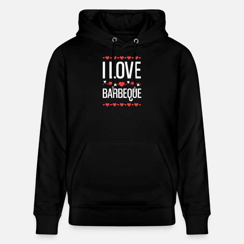 J’adore le barbecue - Sweat à capuche bio CRUISER Stanley/Stella Unisexe - noir