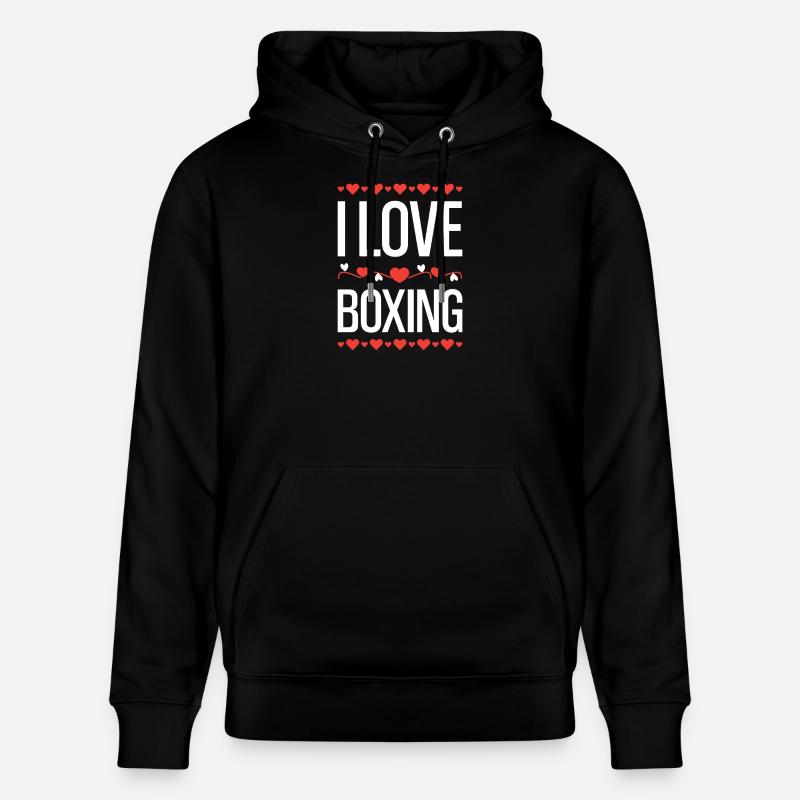 J’adore la boxe - Sweat à capuche bio CRUISER Stanley/Stella Unisexe - noir