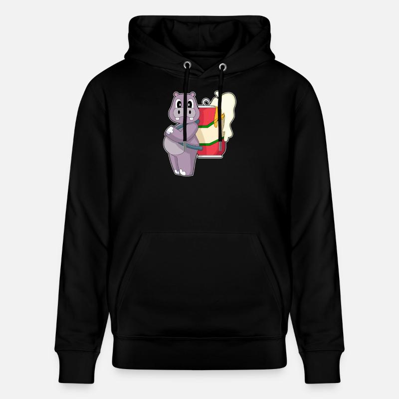 Nilpferd Bier - Stanley/Stella Unisex Bio-Hoodie CRUISER  - Schwarz