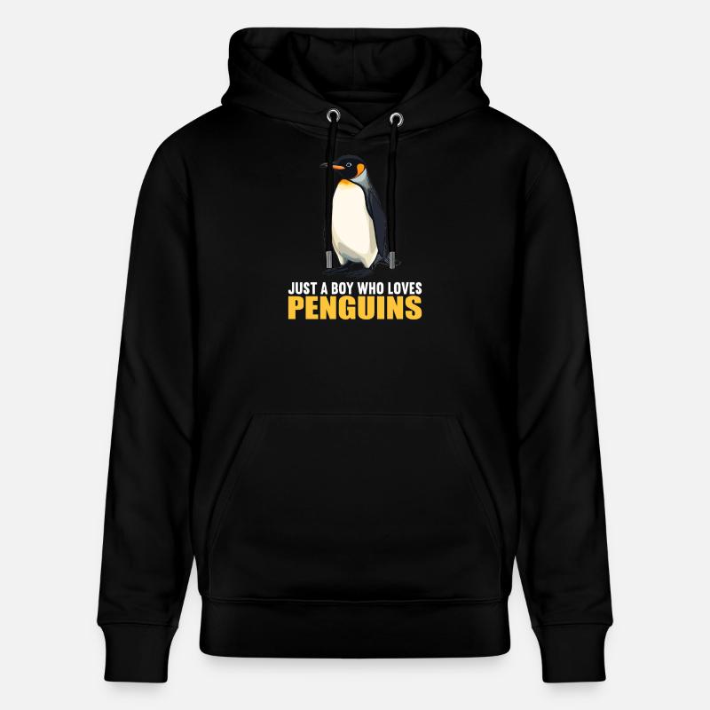 Pingouins Pingouin - Sweat à capuche bio CRUISER Stanley/Stella Unisexe - noir
