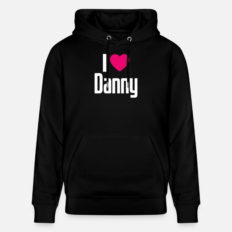 J’aime Danny Coeur rose J’aime Danny - Sweat à capuche bio CRUISER Stanley/Stella Unisexe - noir