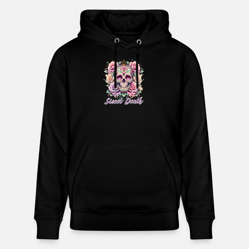 Fleurs Crâne Beauté Floraison - Sweat à capuche bio CRUISER Stanley/Stella Unisexe - noir