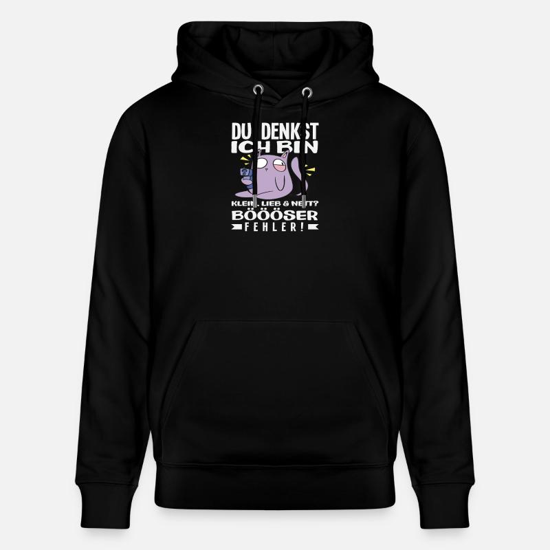 Mauvaise erreur petit chat - Sweat à capuche bio CRUISER Stanley/Stella Unisexe - noir