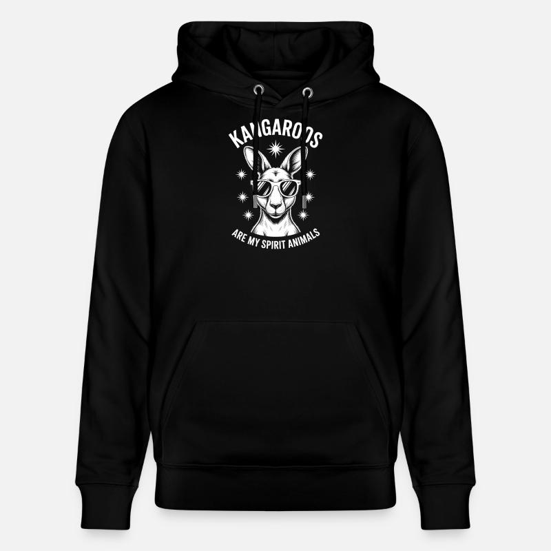Kangaroo Spruch Kangaroo Lustige Kangaroo Geschenk - Stanley/Stella Unisex Bio-Hoodie CRUISER  - Schwarz
