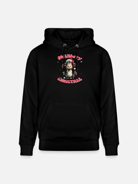 Mäährry Christmas Schäfchen - Stanley/Stella Unisex Bio-Hoodie CRUISER - Schwarz