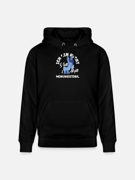 Pas têtu, juste stable dans l’opinion - Sweat à capuche bio CRUISER Stanley/Stella Unisexe - noir