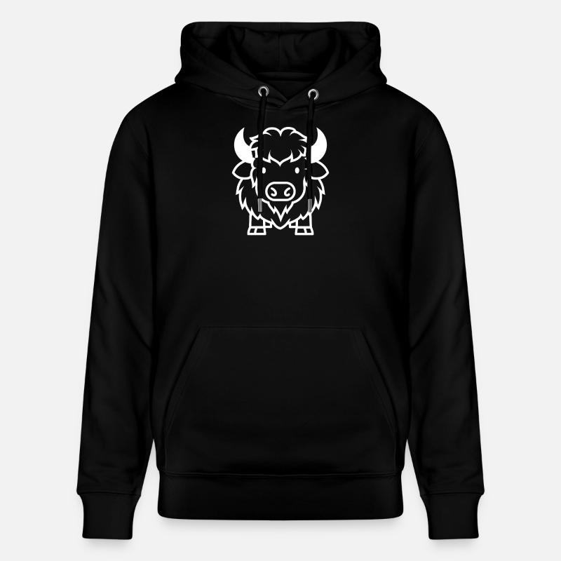 Bison - Sweat à capuche bio CRUISER Stanley/Stella Unisexe - noir