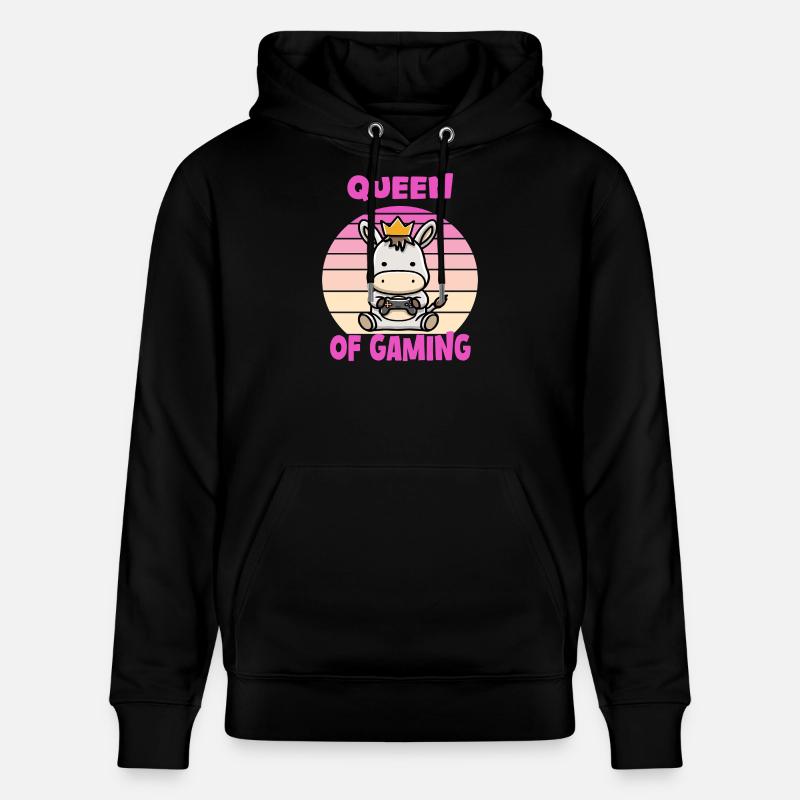 Gaming queen - Stanley/Stella Unisex Bio-Hoodie CRUISER  - Schwarz