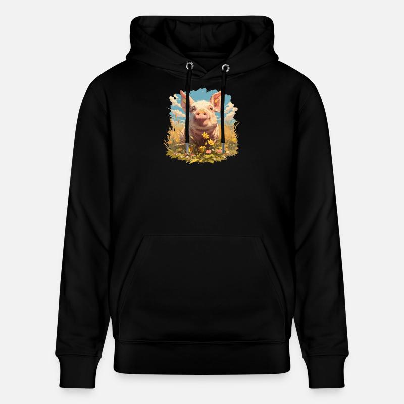 Cochon Cochon - Sweat à capuche bio CRUISER Stanley/Stella Unisexe - noir