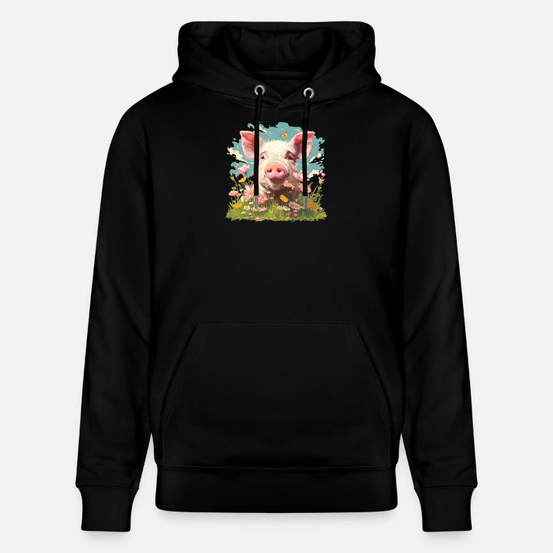 Cochon Cochon - Sweat à capuche bio CRUISER Stanley/Stella Unisexe - noir