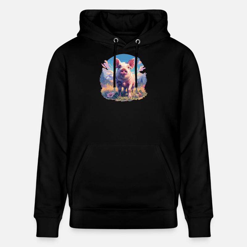 Cochon Cochon - Sweat à capuche bio CRUISER Stanley/Stella Unisexe - noir