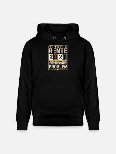 Pension 2026 – I'm done - Stanley/Stella CRUISER Unisex Organic Hoodie - black