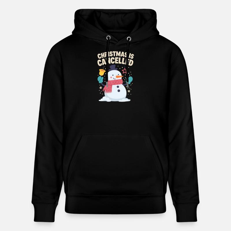 Fröhlicher Schneemann – Noël est annulé - Sweat à capuche bio CRUISER Stanley/Stella Unisexe - noir