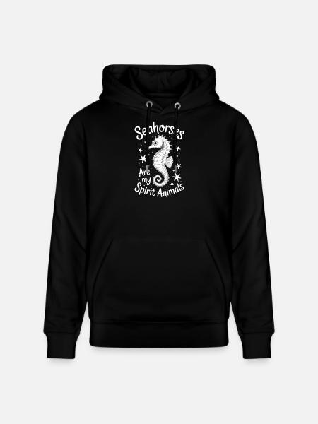 Seepferdchen Spruch Lustiges Seepferdchen Geschenk - Stanley/Stella Unisex Bio-Hoodie CRUISER  - Schwarz
