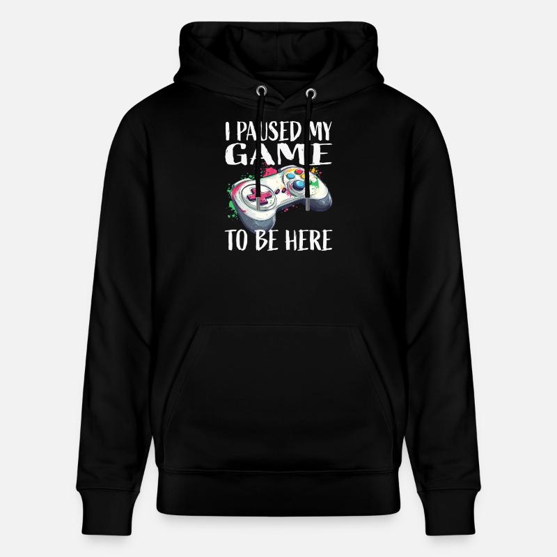 Ich pausierte mein Spiel Controller - Stanley/Stella Unisex Bio-Hoodie CRUISER  - Schwarz