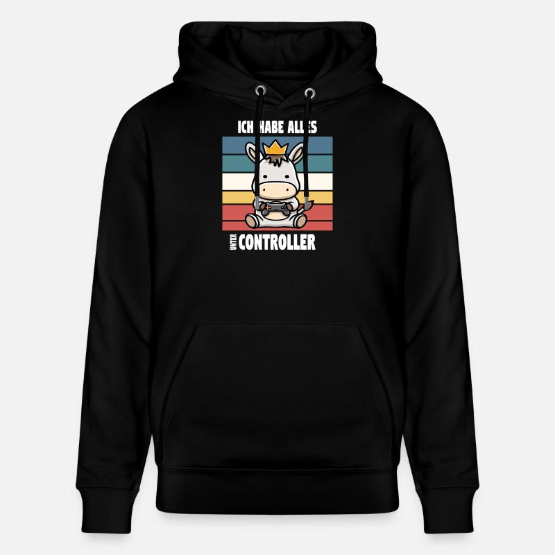ich habe alles unter controller - Stanley/Stella Unisex Bio-Hoodie CRUISER  - Schwarz