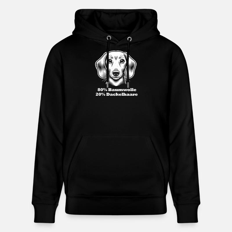 Cheveux de teckel - Sweat à capuche bio CRUISER Stanley/Stella Unisexe - noir