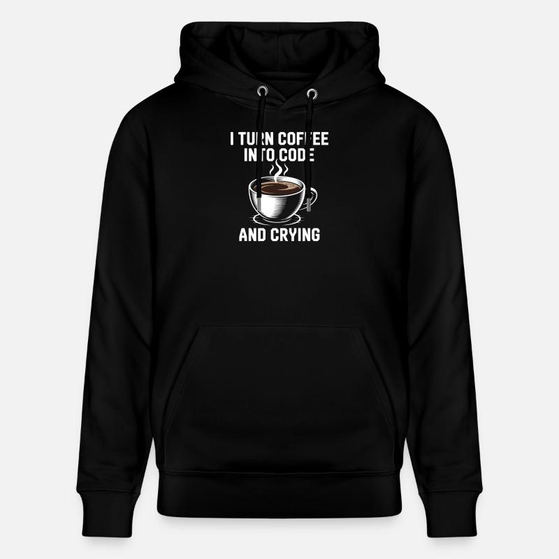 Kaffee und Programmier-Debugging-Humor für Softwar - Stanley/Stella Unisex Bio-Hoodie CRUISER - Schwarz
