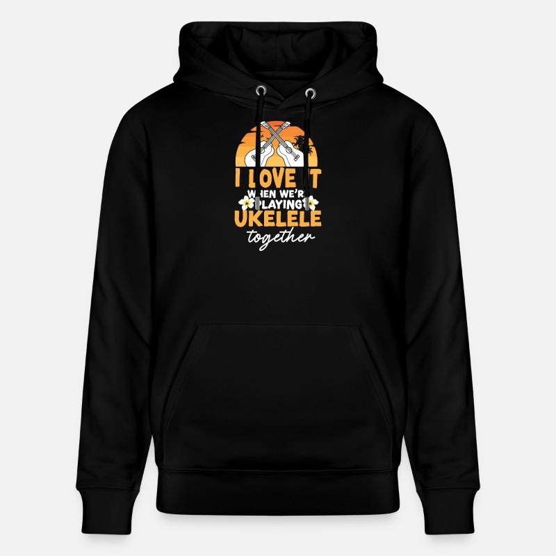 Amis du ukulélé hawaïen - Sweat à capuche bio CRUISER Stanley/Stella Unisexe - noir