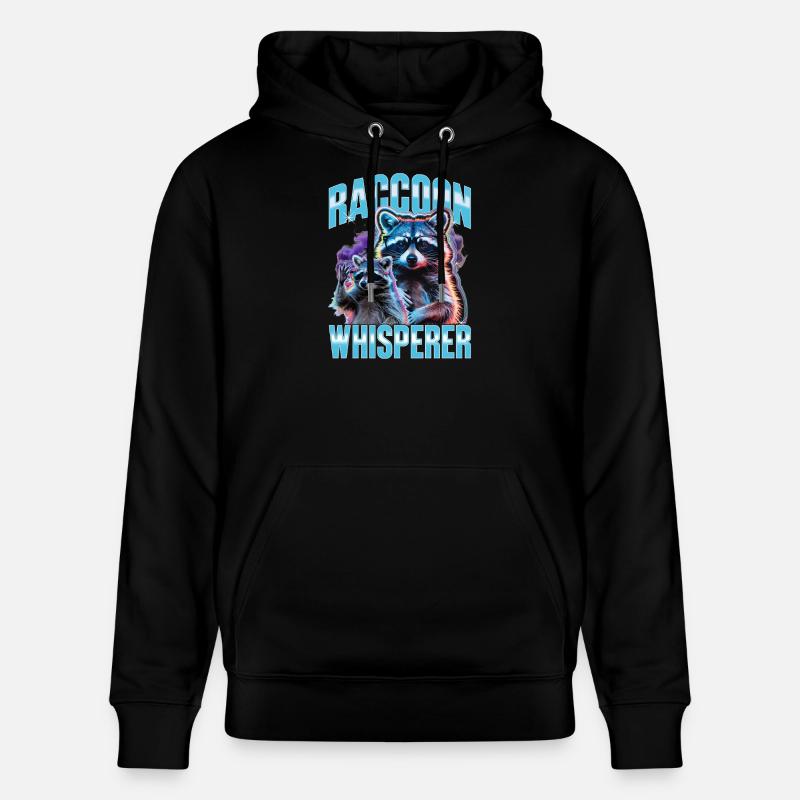 Drôle de raton laveur - Sweat à capuche bio CRUISER Stanley/Stella Unisexe - noir