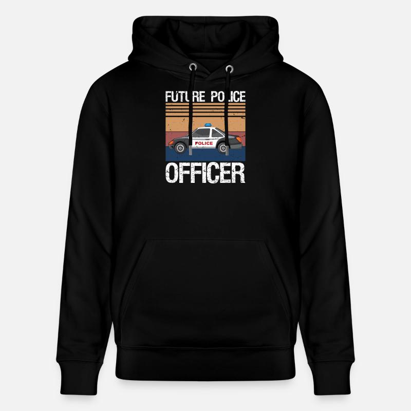 Future policière, policière, policière, - Sweat à capuche bio CRUISER Stanley/Stella Unisexe - noir
