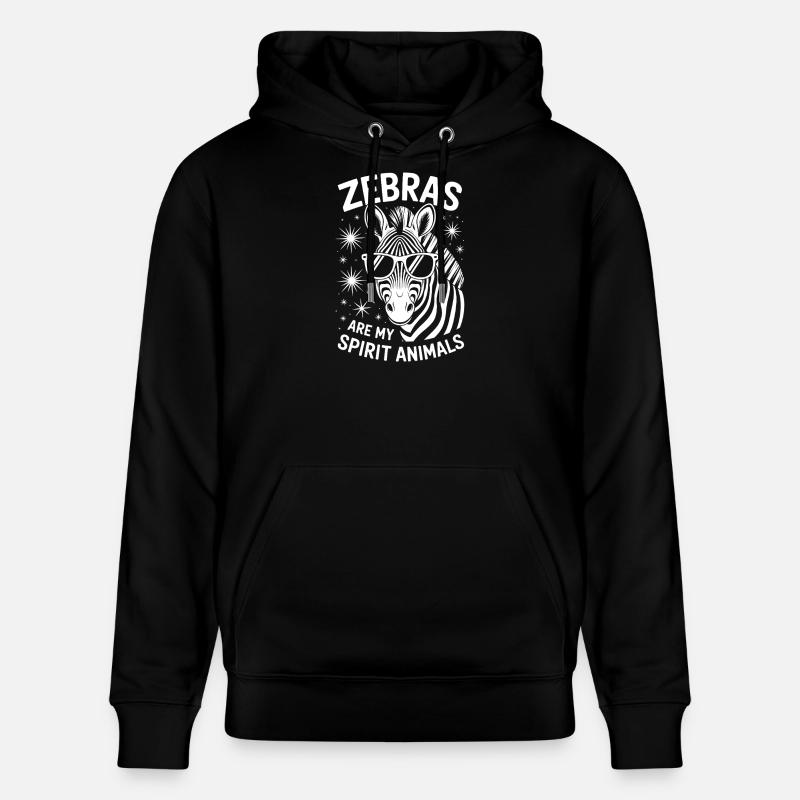 Zebra Spruch Lustiges Zebra Geschenk - Stanley/Stella Unisex Bio-Hoodie CRUISER  - Schwarz