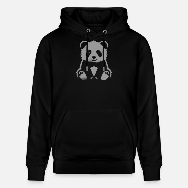 Panda mignon – Design d’animal mignon - Sweat à capuche bio CRUISER Stanley/Stella Unisexe - noir