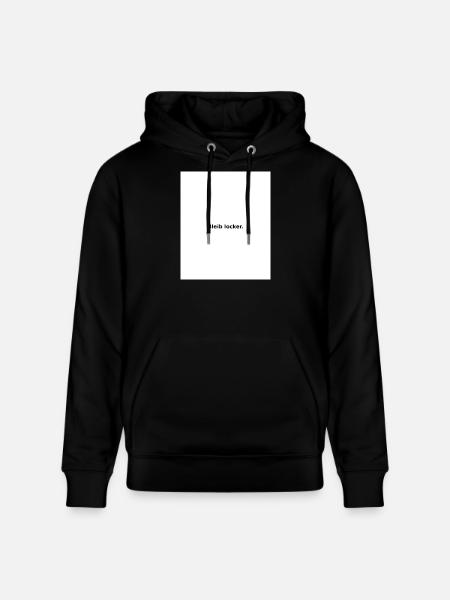 Stay Relaxed – Minimal Slogan - Stanley/Stella CRUISER Unisex Organic Hoodie - black