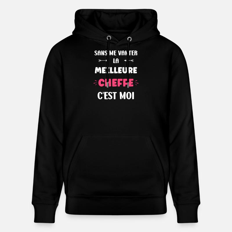 cheffe - Sweat à capuche bio CRUISER Stanley/Stella Unisexe - noir