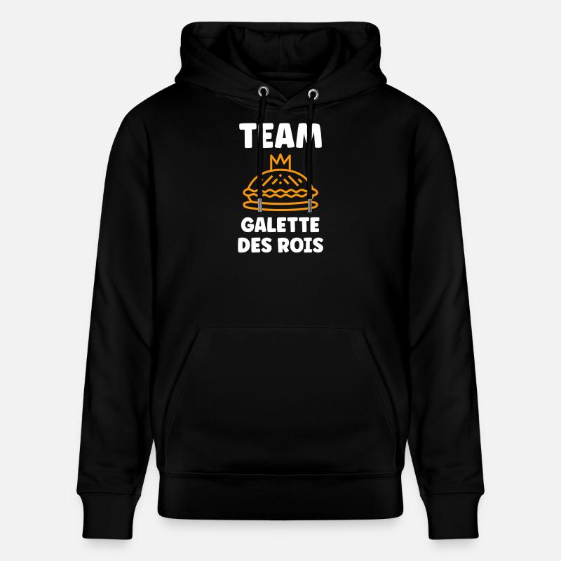 Humour galette des rois - Sweat à capuche bio CRUISER Stanley/Stella Unisexe - noir