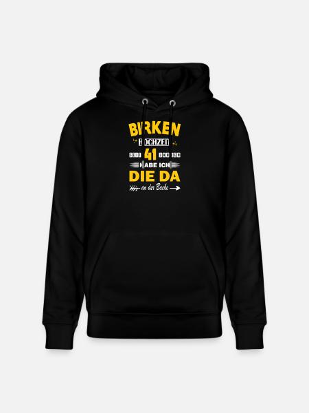 41 Years Relationship Anniversary Wedding Anniversary - Stanley/Stella CRUISER Unisex Organic Hoodie - black