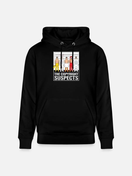 the copyright suspects - Stanley/Stella CRUISER Unisex Organic Hoodie - black