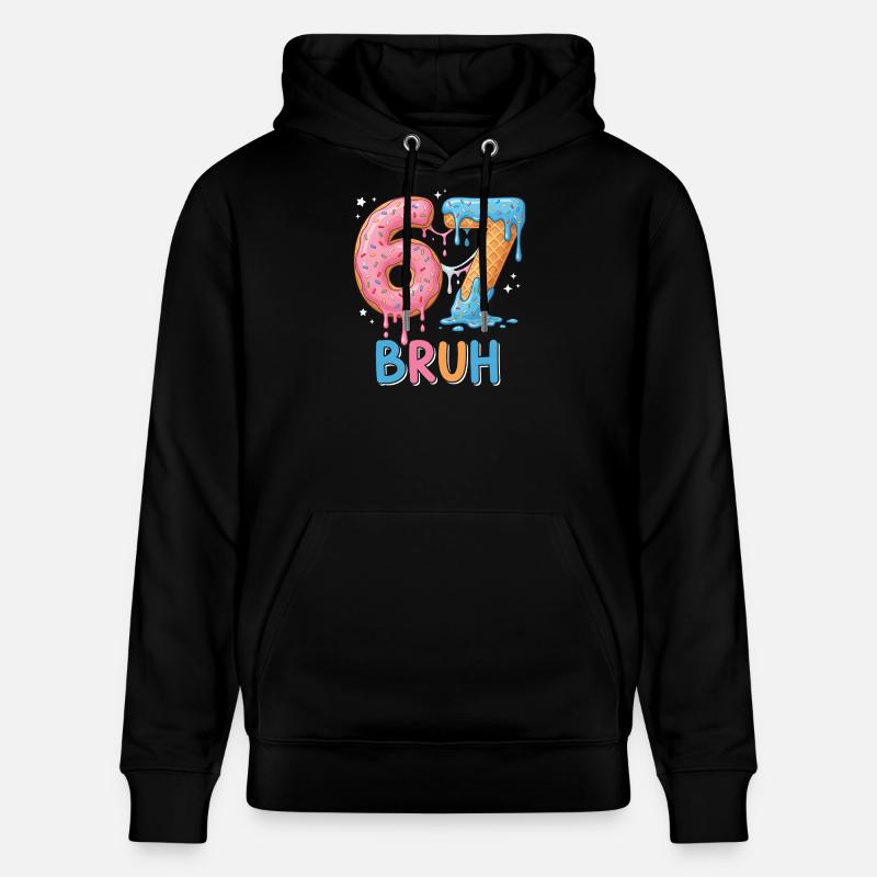 67 Bruh Donut Glacé - Sweat à capuche bio CRUISER Stanley/Stella Unisexe - noir