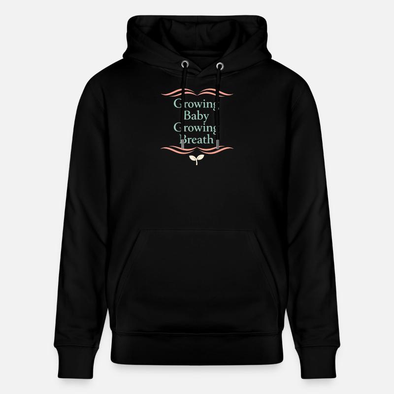 Vorgeburtliches Yoga Werdende Mutter - Stanley/Stella Unisex Bio-Hoodie CRUISER  - Schwarz