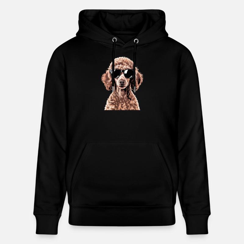 Caniche brun - Sweat à capuche bio CRUISER Stanley/Stella Unisexe - noir