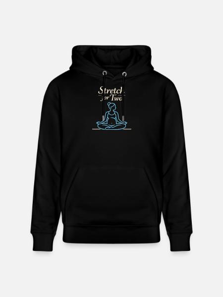 Vorgeburtliches Yoga Werdende Mutter - Stanley/Stella Unisex Bio-Hoodie CRUISER - Schwarz