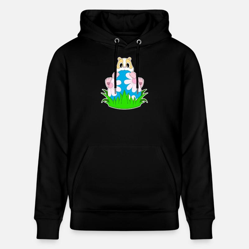 Hamster Easter Easter Egg - Stanley/Stella CRUISER Unisex Organic Hoodie - black