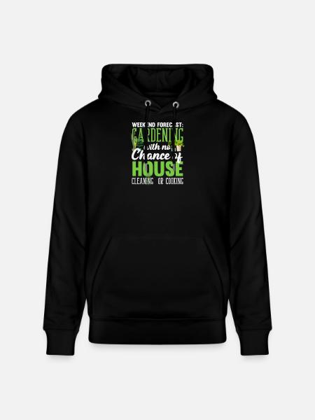 Wochenendvorhersage Pflanzenliebhaber Gärtner - Stanley/Stella Unisex Bio-Hoodie CRUISER - Schwarz