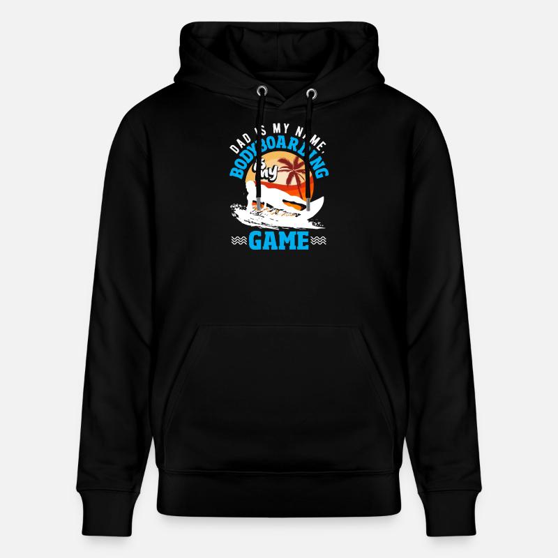 Surfeur Surfeur Bodyboarder - Sweat à capuche bio CRUISER Stanley/Stella Unisexe - noir