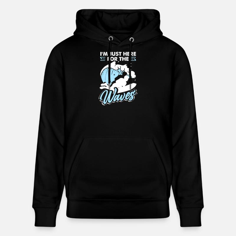 Surfeur Surfeur Bodyboarder - Sweat à capuche bio CRUISER Stanley/Stella Unisexe - noir