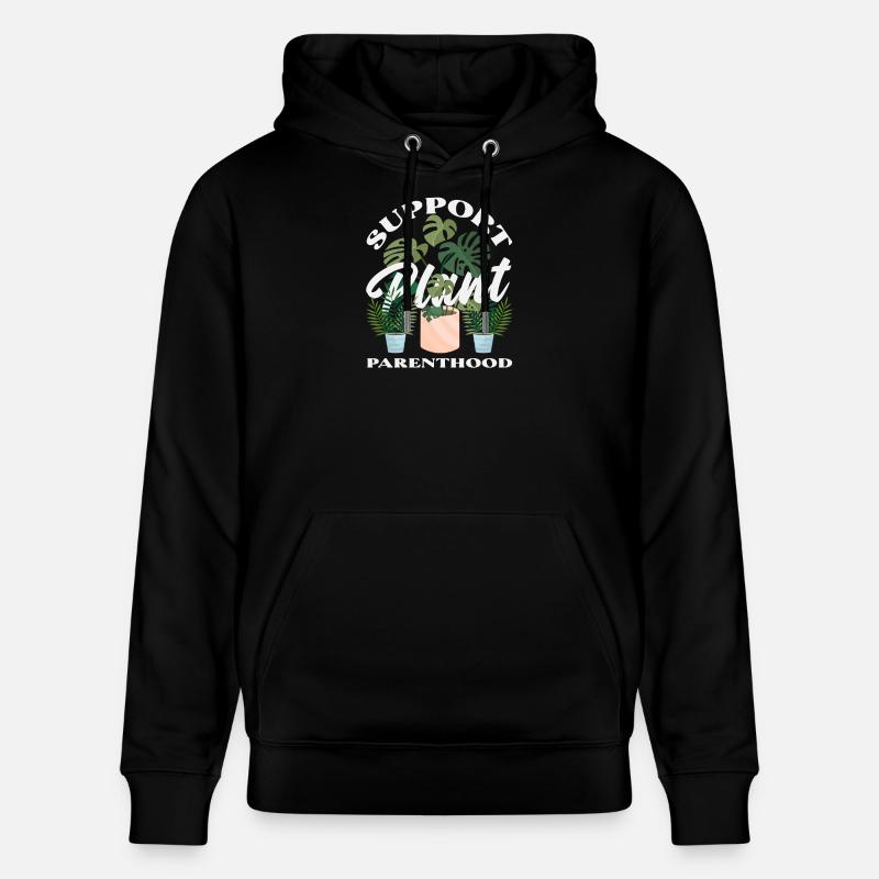 Unterstützung Der Pflanzenelternschaft - Stanley/Stella Unisex Bio-Hoodie CRUISER - Schwarz