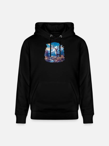 Reindeer Reindeer - Stanley/Stella CRUISER Unisex Organic Hoodie - black