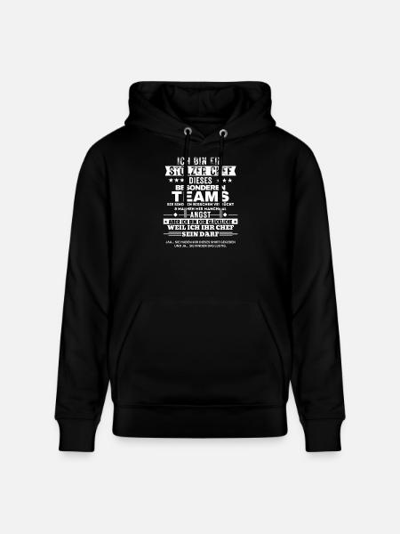 Stolzer Chef dieses besonderen Teams - Stanley/Stella CRUISER Unisex Organic Hoodie - black