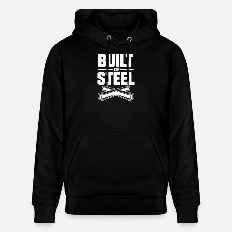 Construit en acier - Sweat à capuche bio CRUISER Stanley/Stella Unisexe - noir